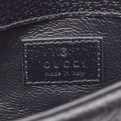 مملوكة مسبقًا Gucci Black/Grey GG Denim Super Mini Dionysus Shoulder Bag