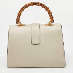Pre Owned Gucci Tricolor Leather Medium Dionysus Bamboo Top Handle Bag