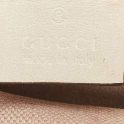 Pre Owned Gucci Tricolor Leather Medium Dionysus Bamboo Top Handle Bag