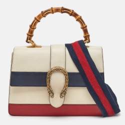 Gucci Tricolor Leather Medium Dionysus Bamboo Top Handle Bag