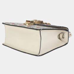 Gucci Ivory Calfskin Valentine's Day Mini Sylvie Top Handle