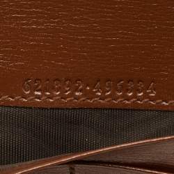Gucci Beige/Brown GG Supreme Canvas Horsebit 1955 Wallet on Chain