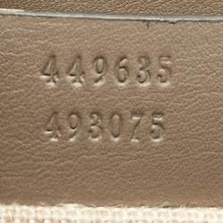 Pre Owned Gucci Grey Microguccissima Leather Medium Emily Chain Shoulder Bag