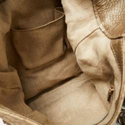 Pre Owned Gucci Beige Diamante Canvas Medium New Jackie Hobo