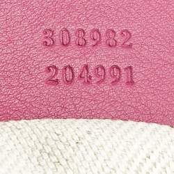 Pre Owned Gucci Pink Patent Leather Medium Soho Chain Tote