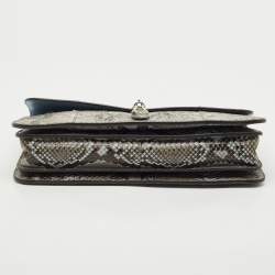 Gucci Brown/Blue Python Soft Jackie Clutch