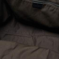 Pre Owned Gucci Black/Beige GG Canvas and Leather Large Sukey Tote