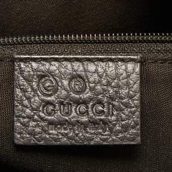 Pre Owned Gucci Beige/Brown GG Crystal Canvas and Leather Princy Boston Bag