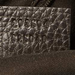 Pre Owned Gucci Beige/Brown GG Crystal Canvas and Leather Princy Boston Bag