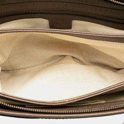 Pre Owned Gucci Beige Medium GG Supreme Ophidia Crossbody