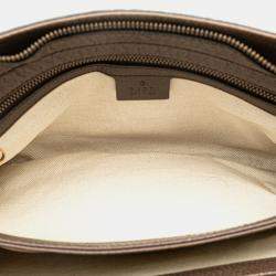 Pre Owned Gucci Beige Medium GG Supreme Ophidia Crossbody