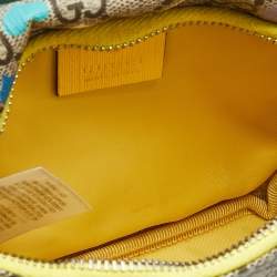 Pre Owned Gucci Multicolor GG Supreme Canvas Heart Belt Bag