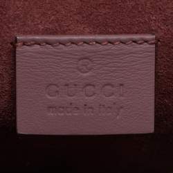 Pre Owned Gucci Beige/Maroon GG Supreme Blooms Canvas and Suede Mini Dionysus Shoulder Bag