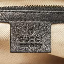 Pre Owned Gucci Black Guccissima Leather Large Emily Chain Shoulder Bag