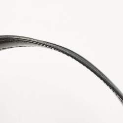 Pre Owned Gucci Black/Beige GG Canvas/Patent Leather Medium Full Moon Tote