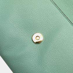 Pre Owned Gucci Green Small Leather Zumi Satchel