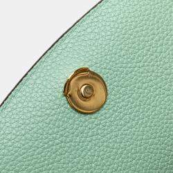 Pre Owned Gucci Green Small Leather Zumi Satchel