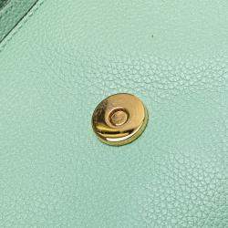 Pre Owned Gucci Green Small Leather Zumi Satchel