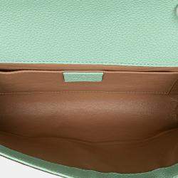 Pre Owned Gucci Green Small Leather Zumi Satchel