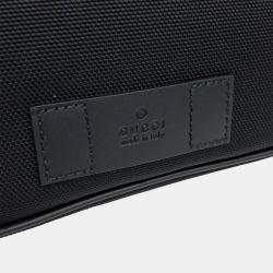 Gucci Black Fabric Web Techno Hip Sack