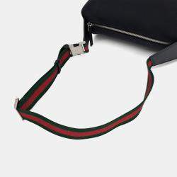 Gucci Black Fabric Web Techno Hip Sack