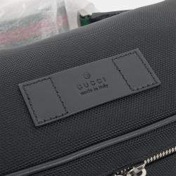 Gucci Black Fabric Web Techno Hip Sack