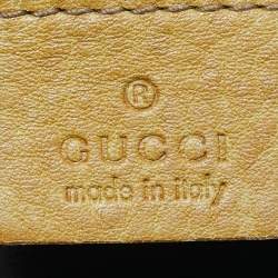 Pre Owned Gucci Tan Leather Large New Pelham Hobo