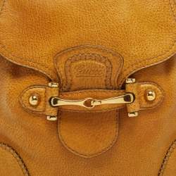 Pre Owned Gucci Tan Leather Large New Pelham Hobo