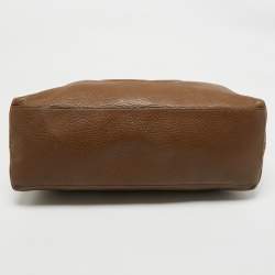 Pre Owned Gucci Brown Leather Medium Soho Chain Shoulder Bag