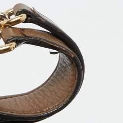 Pre Owned Gucci Brown Leather Medium Soho Chain Shoulder Bag