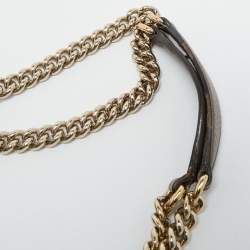 Pre Owned Gucci Brown Leather Medium Soho Chain Shoulder Bag