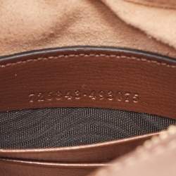 Pre Owned Gucci Beige/Ebony GG Supreme Canvas Mini Ophidia Shoulder Bag