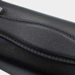 Pre Owned Gucci Petit GG Mini Black Leather Shoulder Bag