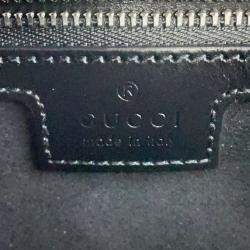 Pre Owned Gucci Petit GG Mini Black Leather Shoulder Bag