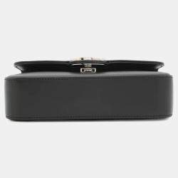 Pre Owned Gucci Petit GG Mini Black Leather Shoulder Bag