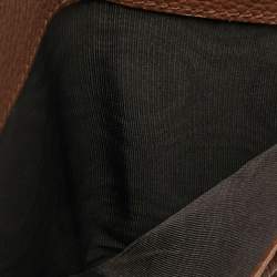 Pre Owned Gucci Brown Leather French Wallet