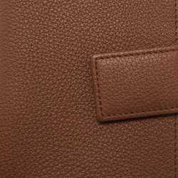 Pre Owned Gucci Brown Leather French Wallet