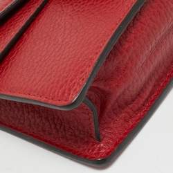 Pre Owned Gucci Red Leather Mini Dionysus Chain Bag