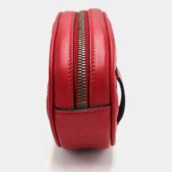 Pre Owned Gucci GG Marmont Matelasse Leather pouch bag