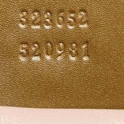 Pre Owned Gucci Olive Green Leather Lady Buckle Tote