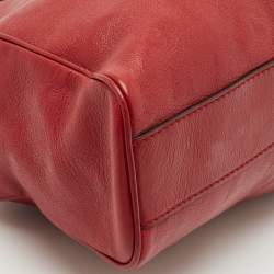 Pre Owned Gucci Red Leather Large Re(Belle) Satchel