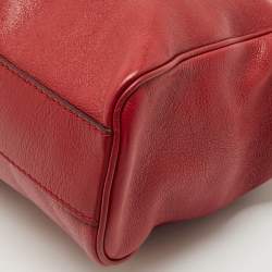 Pre Owned Gucci Red Leather Large Re(Belle) Satchel