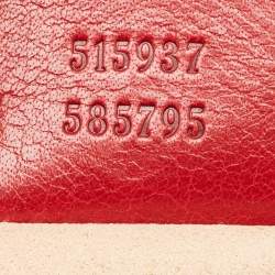 Pre Owned Gucci Red Leather Large Re(Belle) Satchel