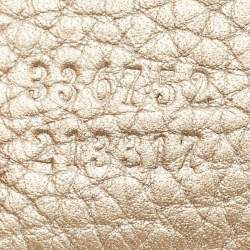 Pre Owned Gucci Beige Leather Soho Flap Chain Shoulder Bag