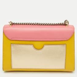 Pre Owned Gucci Multicolor Leather Medium Padlock Shoulder Bag