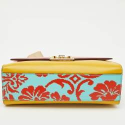 Pre Owned Gucci Multicolor Leather Medium Padlock Shoulder Bag
