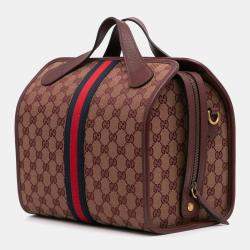 مملوكة مسبقًا حقيبة دافل غوتشي أوفيديا ويب جي جي قماش صغير حمراء