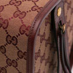 مملوكة مسبقًا حقيبة دافل غوتشي أوفيديا ويب جي جي قماش صغير حمراء