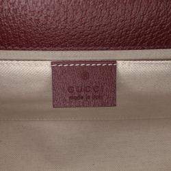 مملوكة مسبقًا حقيبة دافل غوتشي أوفيديا ويب جي جي قماش صغير حمراء