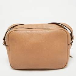 Pre Owned Gucci Brown Leather Small Soho Disco Shoulder Bag
